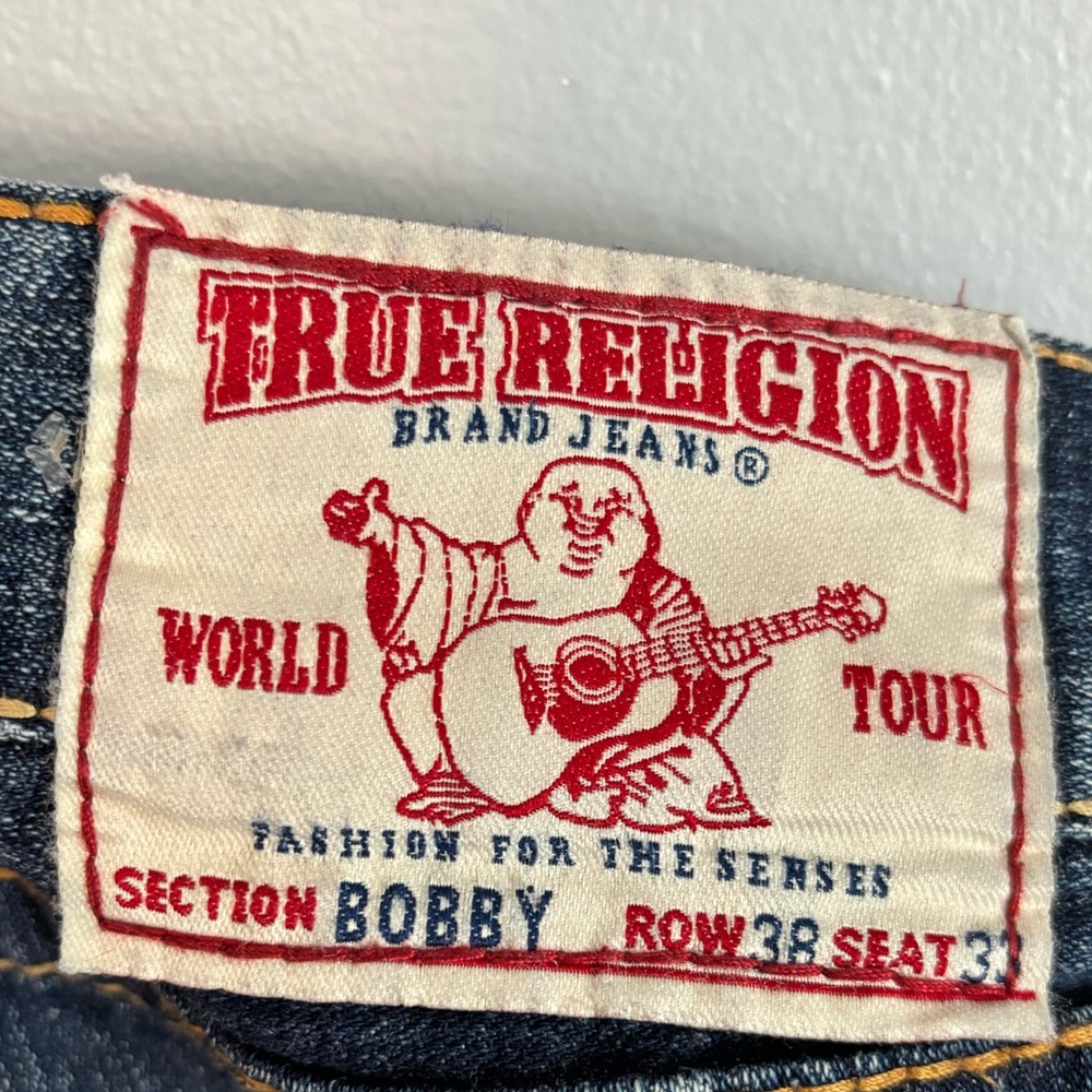 True Religion 38x33 Jeans – Guitar & Horseshoe Embroidery - Picture 4 of 8
